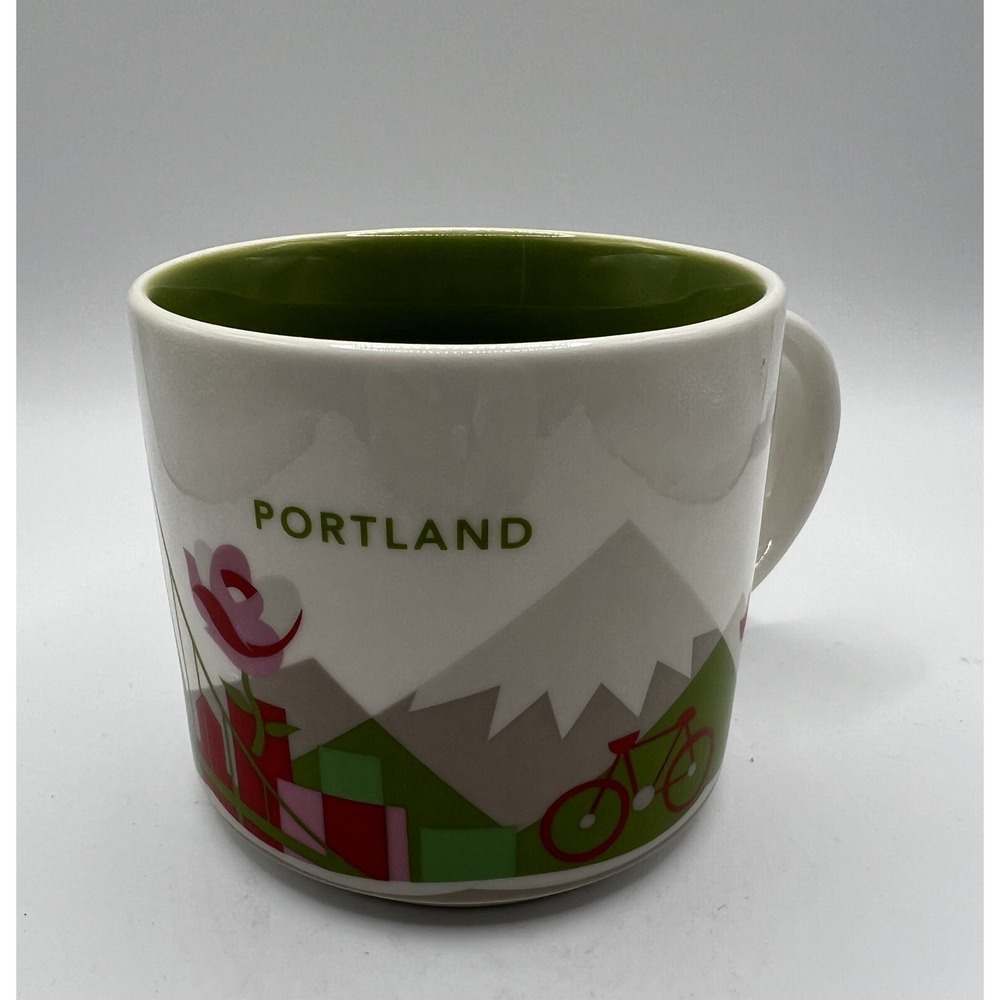 STARBUCKS COFFEE - 2013 PORTLAND - YOU ARE HERE - 14 oz Ceramic Mug Cup